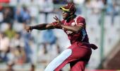 West Indies players protest with black armband during second ODI in Delhi