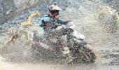 PHOTOS: Scooterists reign in the dirt and rain!