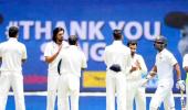 Sangakkara given guard of honour by Team India