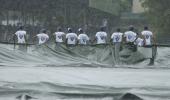 PHOTOS: India suffer early blows on rain-shortened Day 1 in 3rd Test