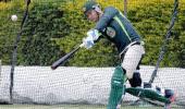 PHOTOS: Clarke swaps willow with baseball bat in nets