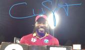 PHOTOS: Gayle double ton helps Windies overpower Zimbabwe