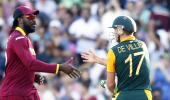 World Cup PHOTOS: De Villiers's sensational batting sinks West Indies