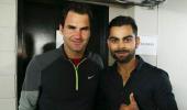 Kohli meets 'absolute legend' Federer!