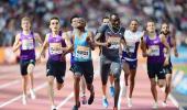 Amos tames Rudisha in 800 metres; Thompson strikes gold in 200m