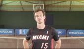 Fun and games: Murray fails at NBA half-court challenge, Bale trumps