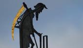 Lord's weathervane Father Time damaged due to high winds