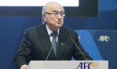 Where is FIFA president Sepp Blatter?