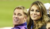 Warne re-unites with ex, Liz Hurley!