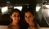 Sania Mirza holidays in Goa with actress Parineeti Chopra