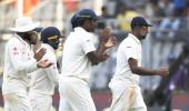 Ashwin takes another five-wicket haul and equals Bhajji's tally