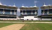 Groundsmen use burning coal to dry match strip for 5th Test