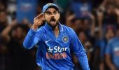 Kohli fined for showing dissent at umpire