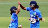 PHOTOS: Indian women stun Australia with record chase in 1st T20I