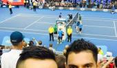 PHOTOS: Kohli, Yuvraj, Maxwell's day out at the Australian Open