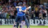 1st ODI: Plunkett hits last-ball six as England tie with Lanka