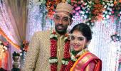 Cricketers Kulkarni, Uthappa tie the knot