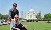 WORLD T20 PHOTOS: England players visit the Taj Mahal