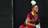 Simmons, Russell lead West Indies to shock win over India