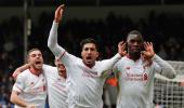 Benteke penalty snatches win for 10-man Liverpool vs Palace