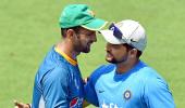 Raina-Malik camaraderie in full view during net session