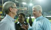 Apple CEO Tim Cook enjoys IPL game in Kanpur