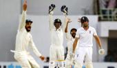 India stay on top after Cook's late dismissal