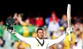 PHOTOS: Khawaja's unbeaten century gives Australia the lead