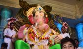 PHOTOS: Sachin Tendulkar offers prayers at Lalbaugcha Raja