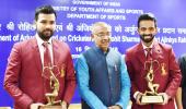 Rahane, Rohit conferred with Arjuna Award