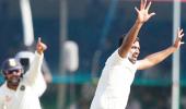 How Ashwin reacted after reaching another milestone...