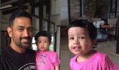 Dhoni's bonding with daughter Ziva and it's melting lots of hearts...