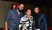 PHOTOS: Sachin Tendulkar parties with Ranveer Singh