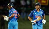 PHOTOS: Bhuvneshwar, Dhoni help India pull off great escape