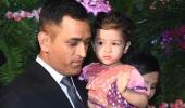 Adorable Ziva Dhoni at Virushka's reception