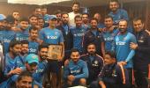 'Captain Cool' Dhoni felicitated