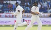 PHOTOS, One-off Test: India make Bangladesh chase leather