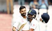 How Saha contributed to Kohli's double century