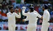 Ashwin, Jadeja shine as India crush Bangladesh