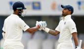 1st Test: Dhawan, Pujara power India to 399/3 vs Lanka on Day 1