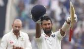 Pujara hits double ton as India sniff victory in Ranchi