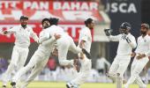 PHOTOS: Pujara, Saha, Jadeja give India the edge in Ranchi