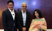 When 'headmaster' Kumble and Microsoft CEO Nadella talked cricket