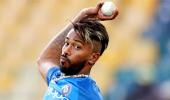 On road to recovery: Hardik back in the nets