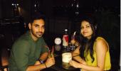 Bhuvi enjoys relaxed evening with his 'better half'