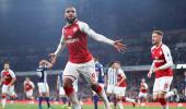 Arsenal's record signing Lacazette strikes twice to see off West Brom