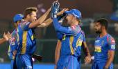 IPL PHOTOS: Rajasthan outclass Delhi in rain-hit match