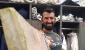 Pujara reaches 5K Test runs in as many innings as Dravid!