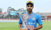 PHOTOS: Bhuvi, Dhawan super show helps India pummel SA in 1st T20I