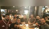 Kohli and friends celebrate T20I win with dinner